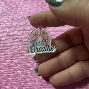 Just Breathe Enamel Pin